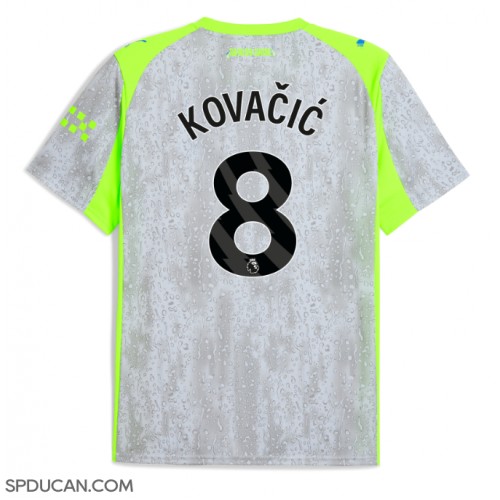 Muški Nogometni Dres Manchester City Mateo Kovacic #8 Rezervni 2025-26 Kratak Rukav Muški Nogometni Dres Manchester City Mateo Kovacic #8 Rezervni 2025-26 Kratak Rukav